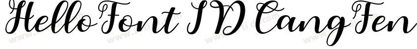 HelloFont ID CangFen字体转换